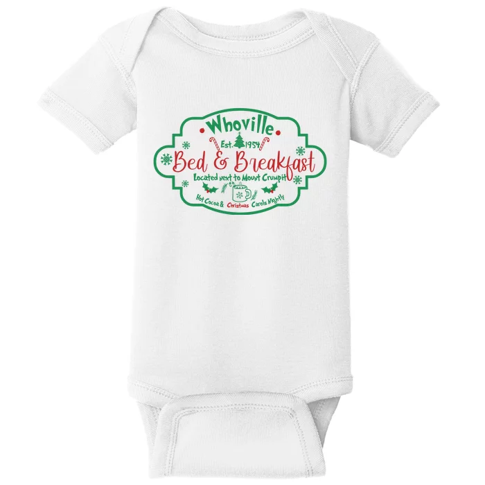 Bed And Breakfast Christmas Baby Bodysuit