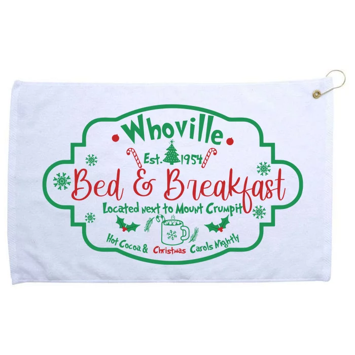 Bed And Breakfast Christmas Grommeted Golf Towel