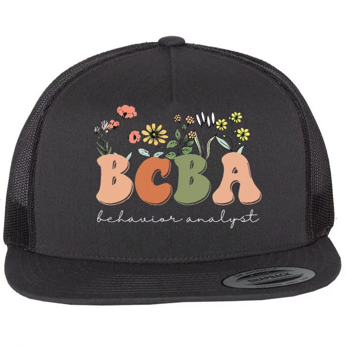 Behavior Analyst BCBA Behavior Therapist ABA Therapist RBT Flat Bill Trucker Hat