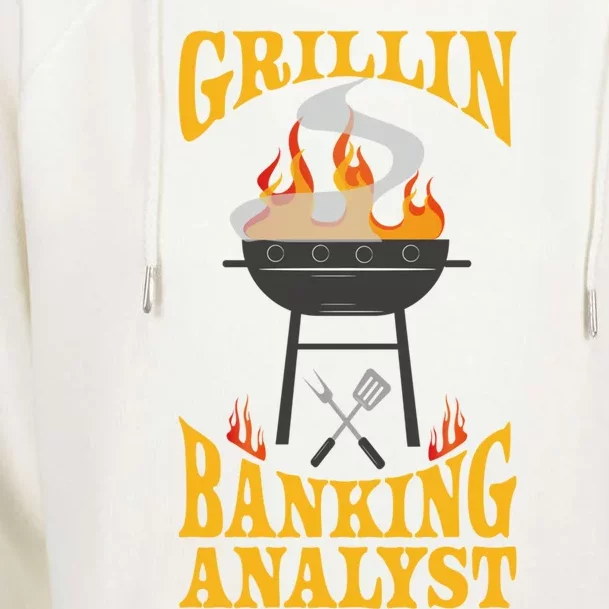 Banking Analyst Bbq Grill Smoker And Barbecue Chef Funny Gift Womens Funnel Neck Pullover Hood