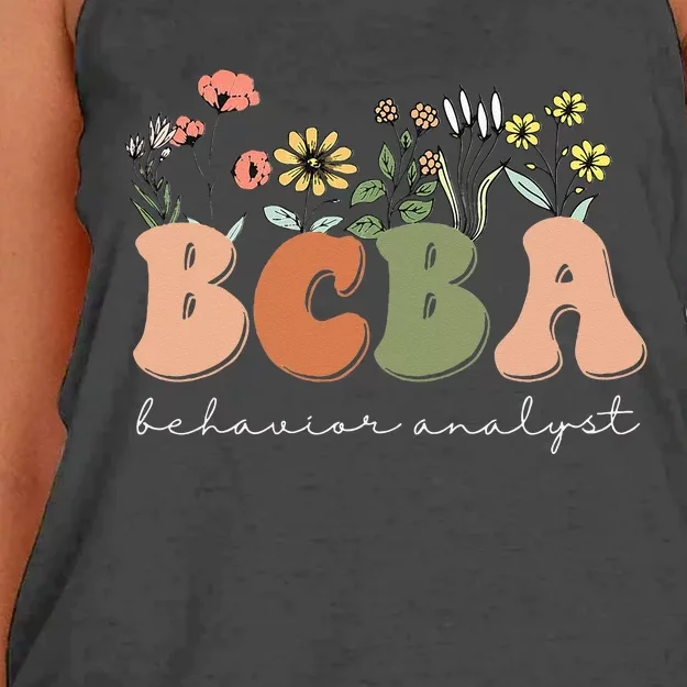 Behavior Analyst BCBA Behavior Therapist ABA Therapist RBT Women's Knotted Racerback Tank