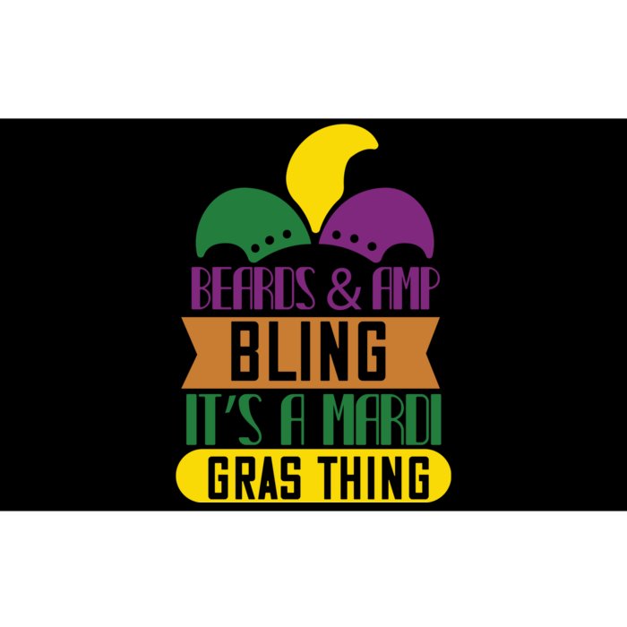 Beards & Amp Bling It S A Mardi Gras Thing Bumper Sticker