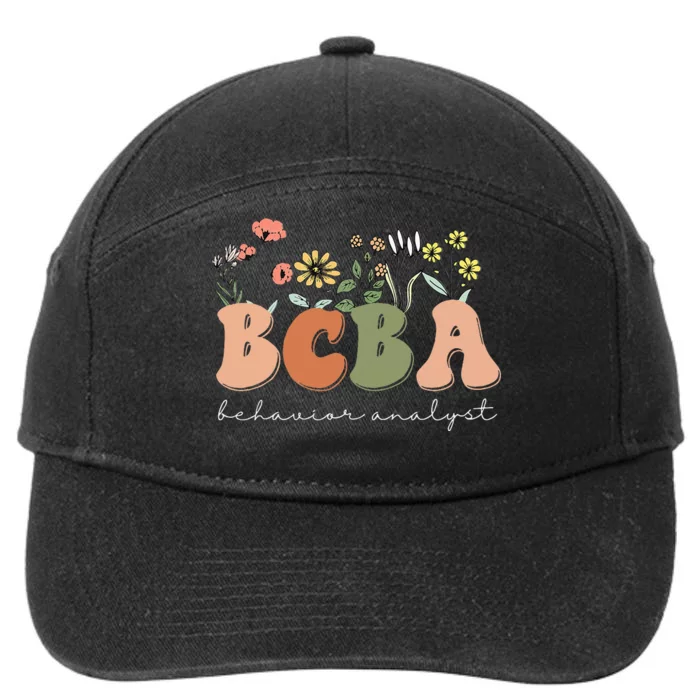 Behavior Analyst BCBA Behavior Therapist ABA Therapist RBT 7-Panel Snapback Hat