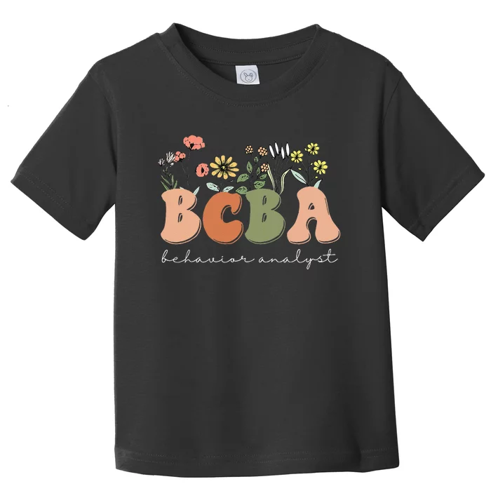 Behavior Analyst BCBA Behavior Therapist ABA Therapist RBT Toddler T-Shirt