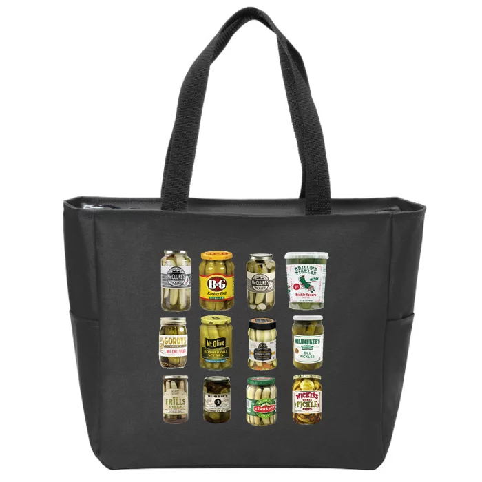 Bad Addiction Boutique Pickle Jars Zip Tote Bag