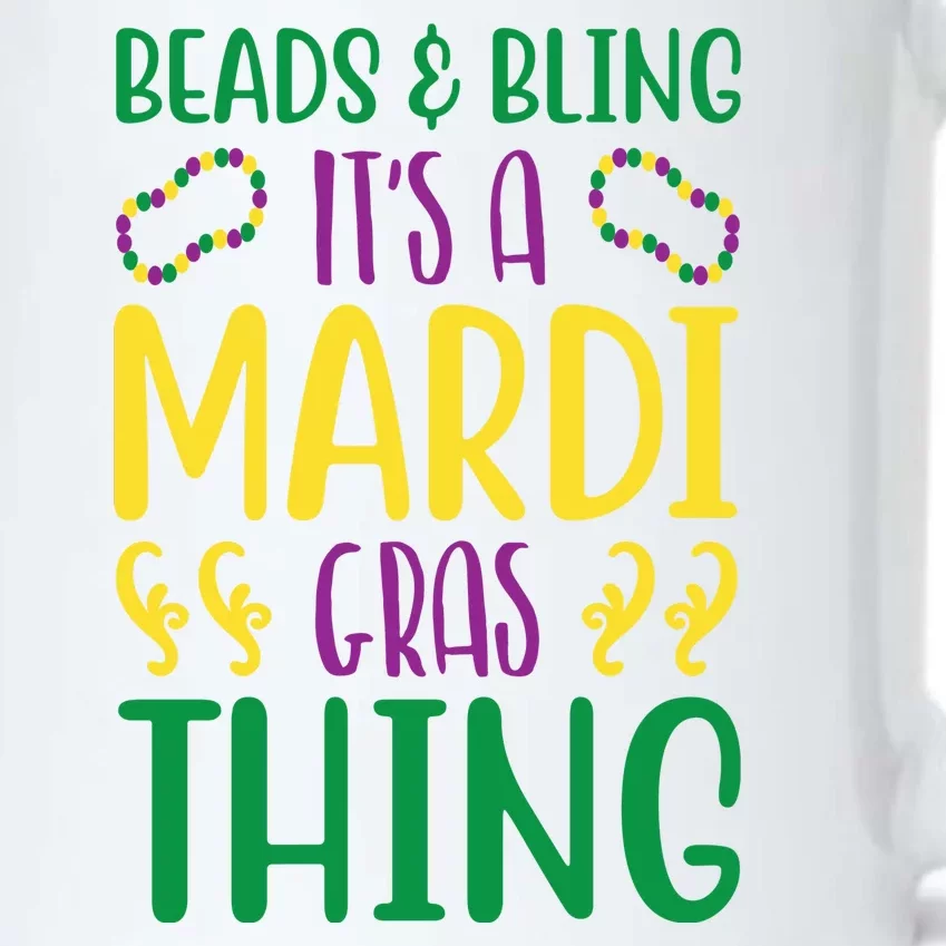 Beads And Bling It's A Mardi Gras Thing Black Color Changing Mug