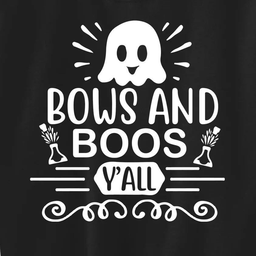 Bows And Boos Y'all Kids Sweatshirt