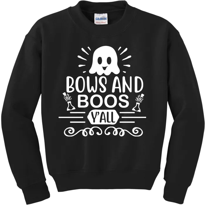 Bows And Boos Y'all Kids Sweatshirt