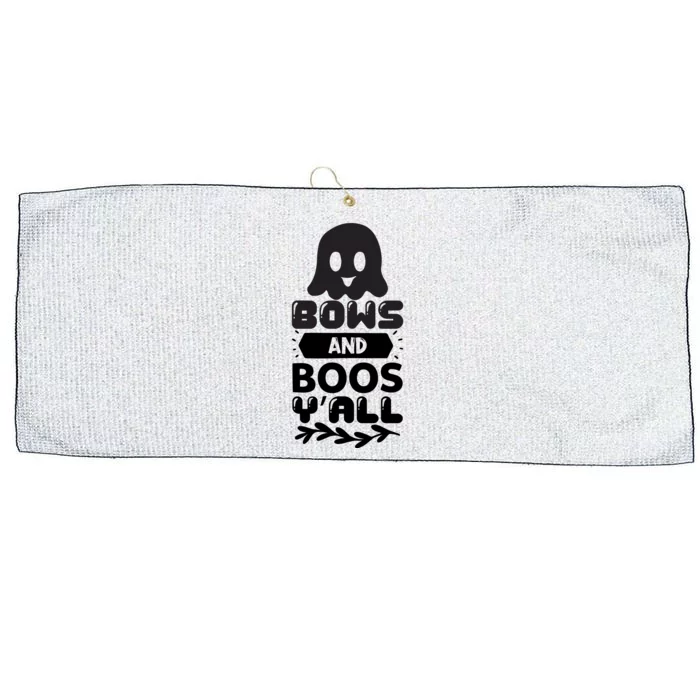 Bows And Boos Y'all Large Microfiber Waffle Golf Towel