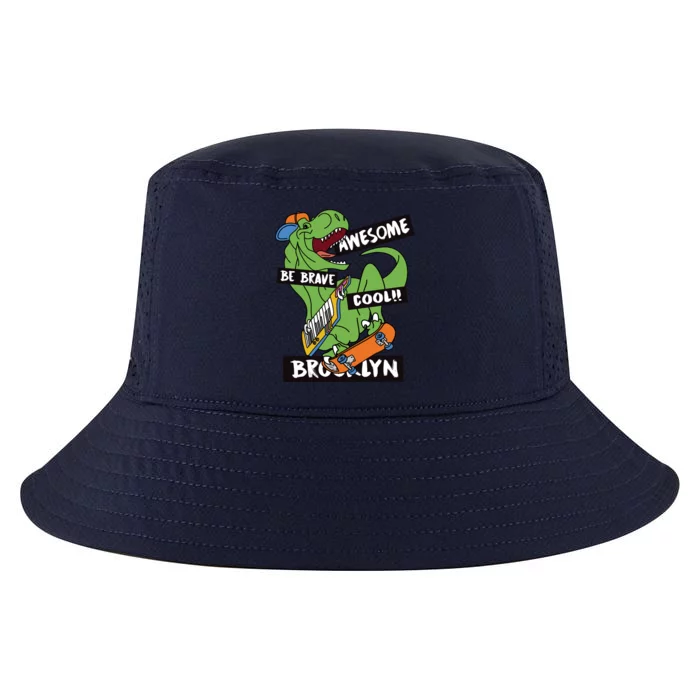 Be Awesome Be Cool Be Brave T Rex Brooklyn Skater Cool Comfort Performance Bucket Hat