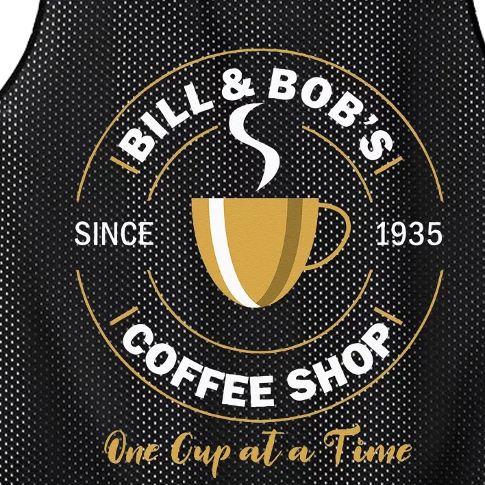 Bill And Bobs Coffee Shop AA Recovery Gift Mesh Reversible Basketball Jersey Tank