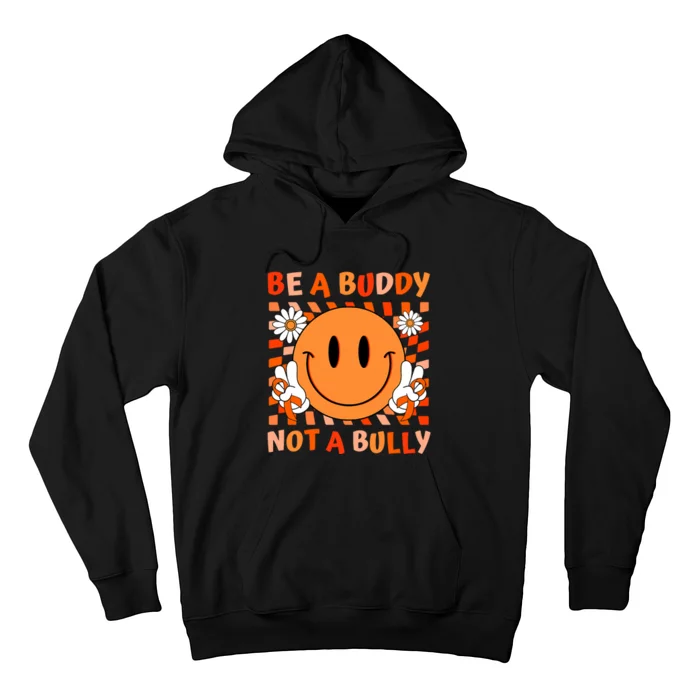 Be A Buddy Not A Bully Unity Day Anti Bullying Orange Face Hoodie