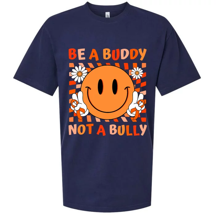 Be A Buddy Not A Bully Unity Day Anti Bullying Orange Face Sueded Cloud Jersey T-Shirt