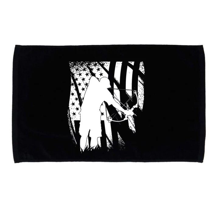 Bowfishing Americana Microfiber Hand Towel