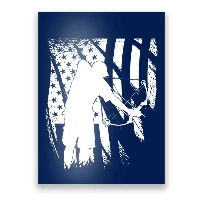 Bowfishing Americana Poster