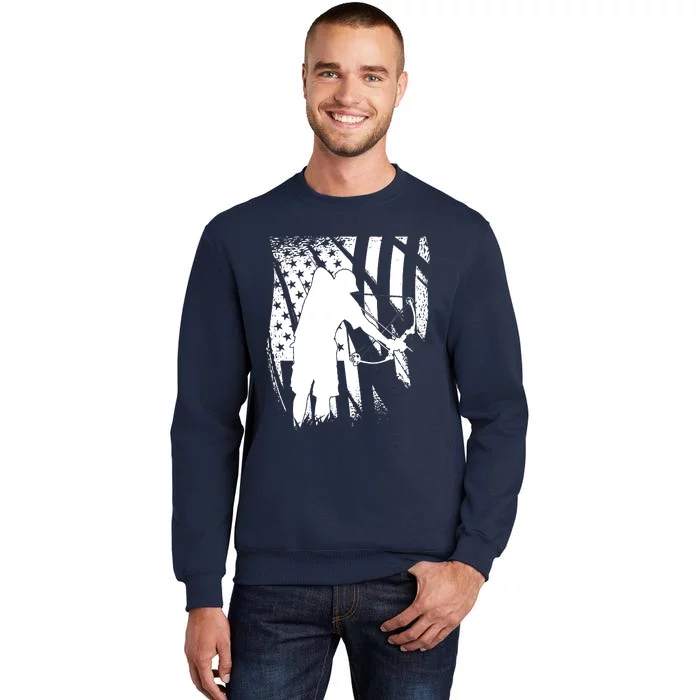 Bowfishing Americana Tall Sweatshirt