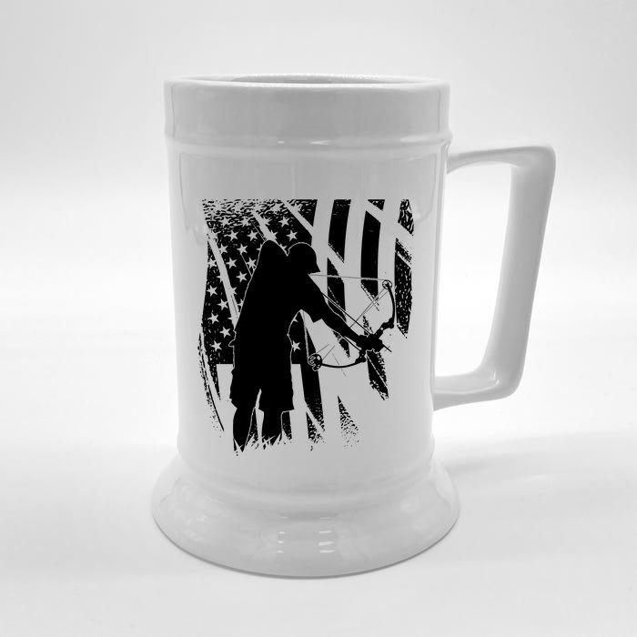 Bowfishing Americana Front & Back Beer Stein