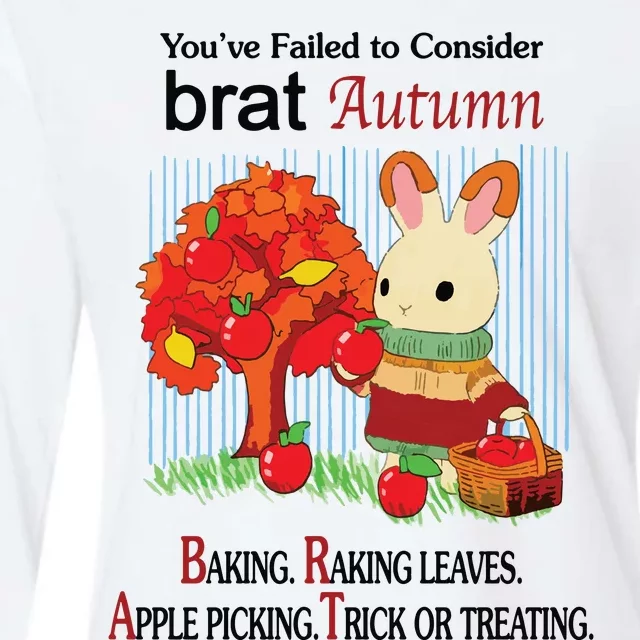 Brat Autumn Womens Cotton Relaxed Long Sleeve T-Shirt