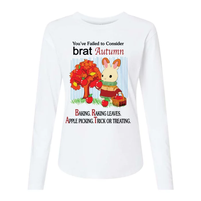 Brat Autumn Womens Cotton Relaxed Long Sleeve T-Shirt