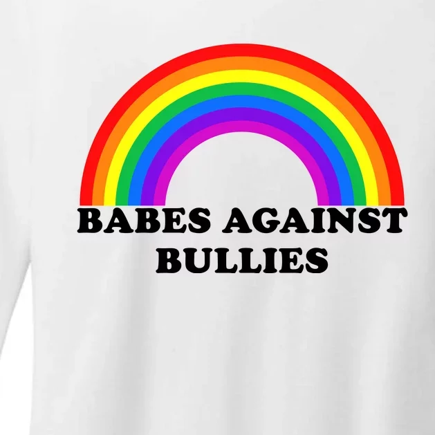 Babes Against Bullies Womens CVC Long Sleeve Shirt