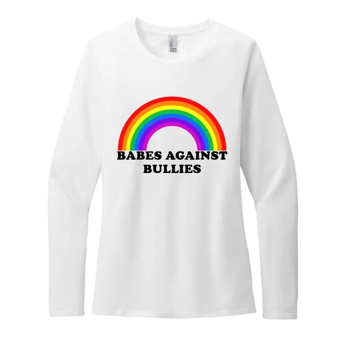 Babes Against Bullies Womens CVC Long Sleeve Shirt