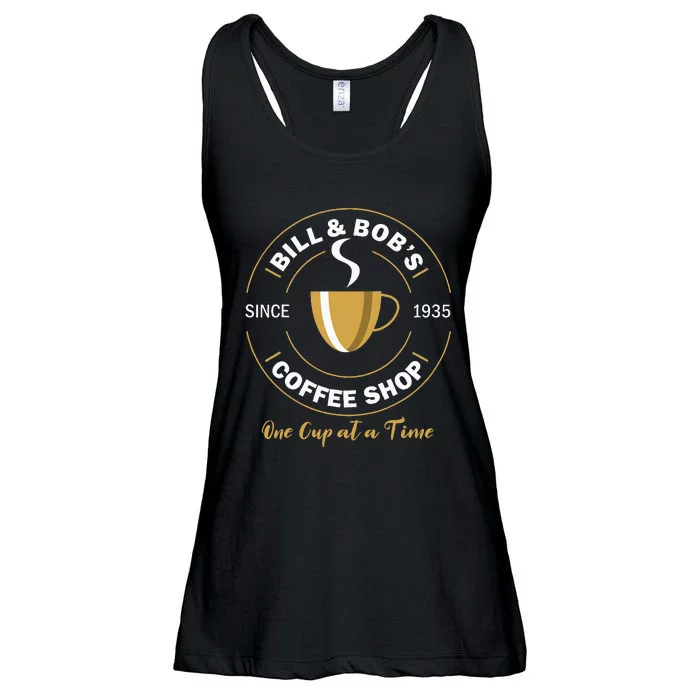 Bill And Bobs Coffee Shop Aa Recovery Ladies Essential Flowy Tank