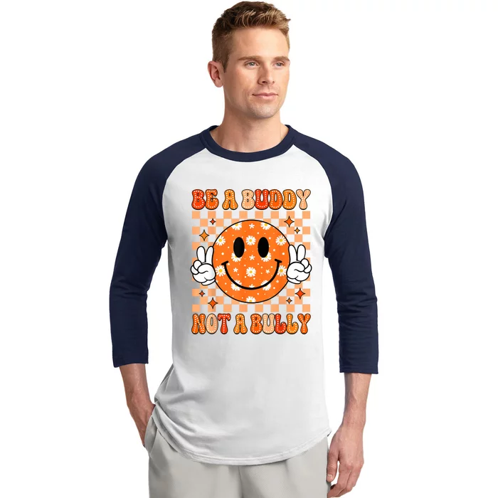 Be A Buddy Not A Bully Unity Day Orange Anti Bullying Baseball Sleeve Shirt