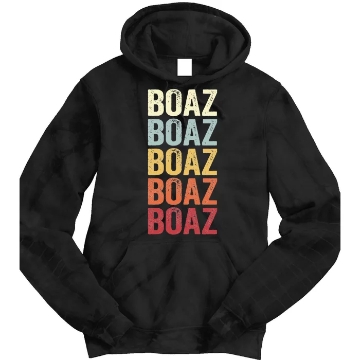 Boaz Alabama Boaz Al Retro Vintage Text Tie Dye Hoodie