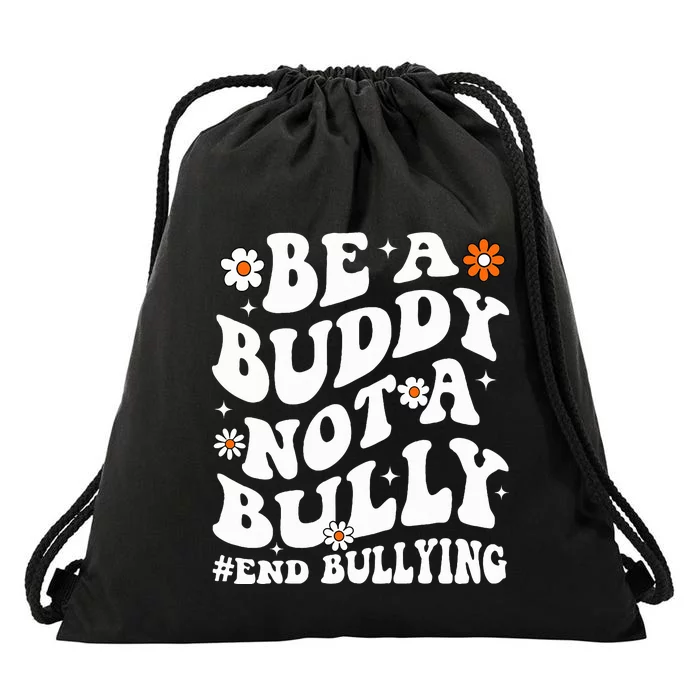 Be A Buddy Not A Bully Unity Day Orange Anti Bullying Drawstring Bag