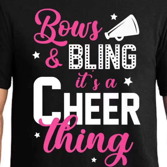 Bows And Bling It's A Cheer Thing Cheerleading Cheerleader Gift Pajama Set