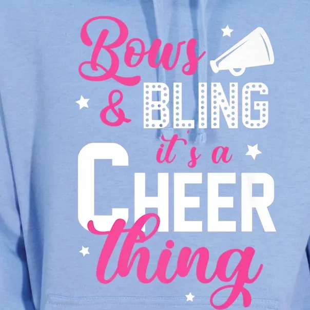 Bows And Bling It's A Cheer Thing Cheerleading Cheerleader Gift Unisex Surf Hoodie