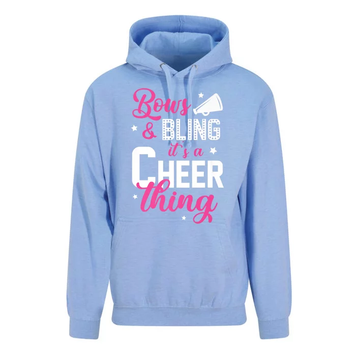 Bows And Bling It's A Cheer Thing Cheerleading Cheerleader Gift Unisex Surf Hoodie