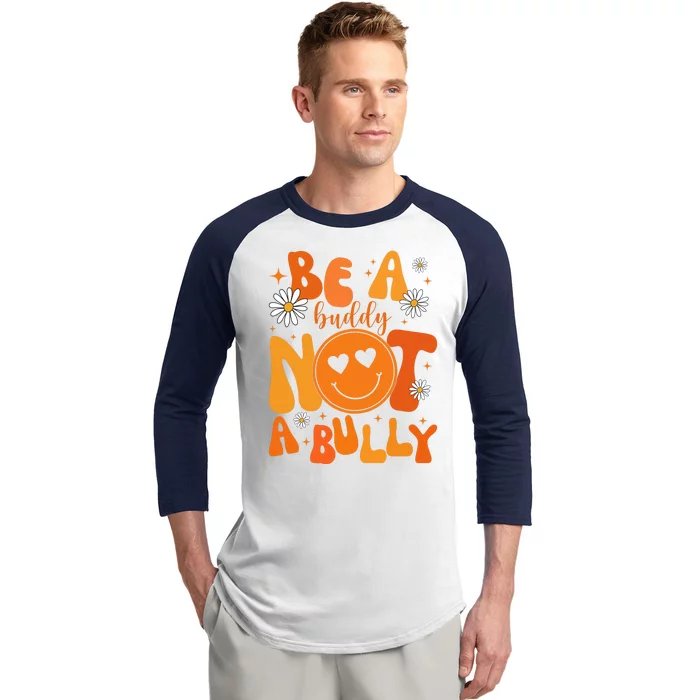 Be A Buddy Not A Bully Unity Day Anti Bullying Baseball Sleeve Shirt