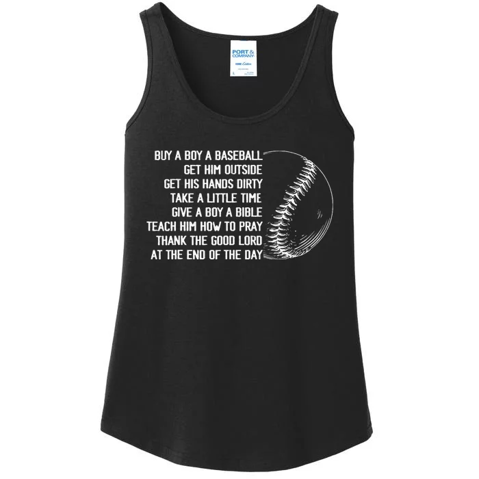 Buy A Baseball Get Him Outside Mother Father Gift Ladies Essential Tank