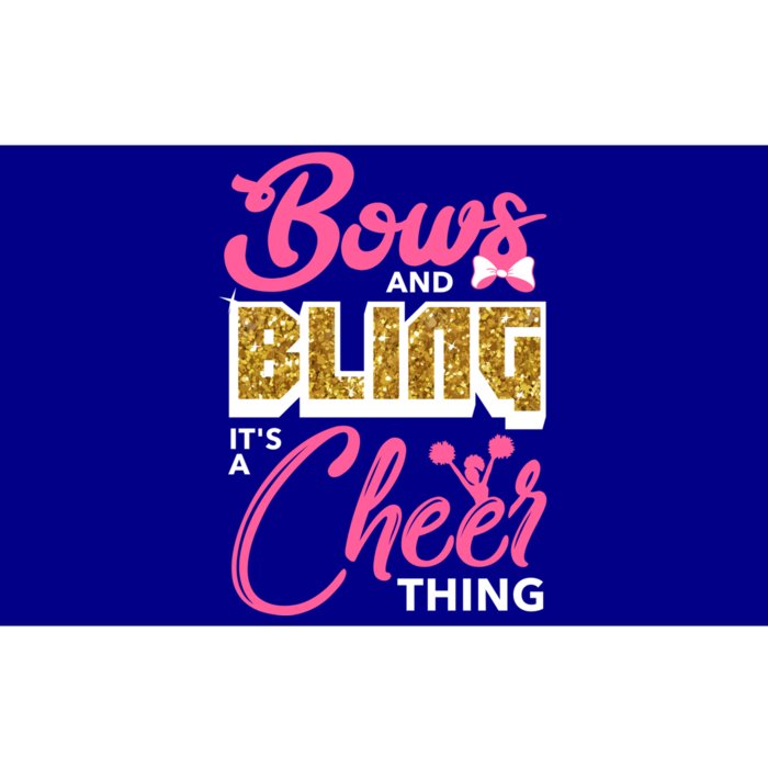 Bows And Bling It's A Cheer Thing Cheerleading Cheerleader Funny Gift Bumper Sticker