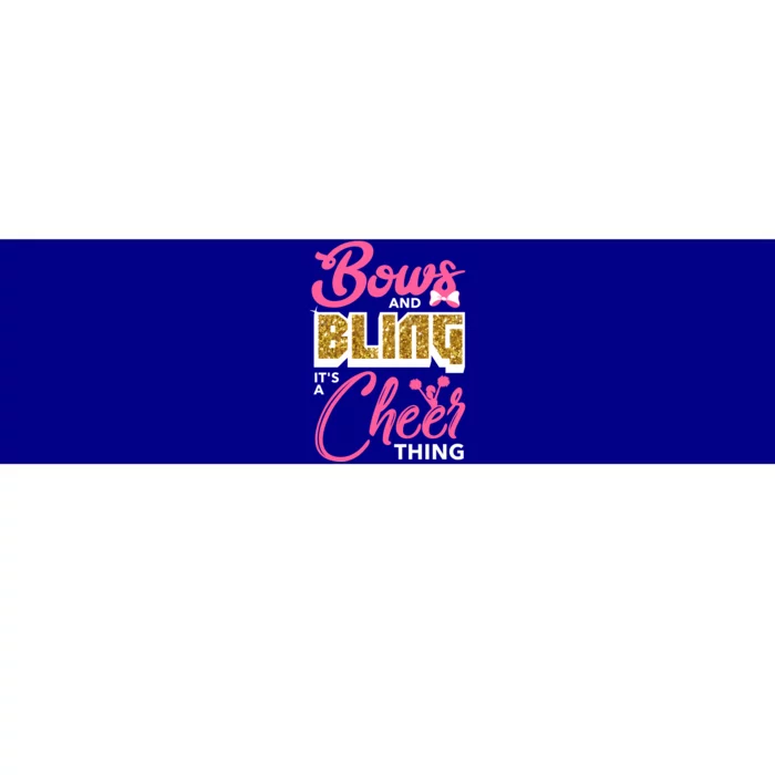 Bows And Bling It's A Cheer Thing Cheerleading Cheerleader Funny Gift Bumper Sticker