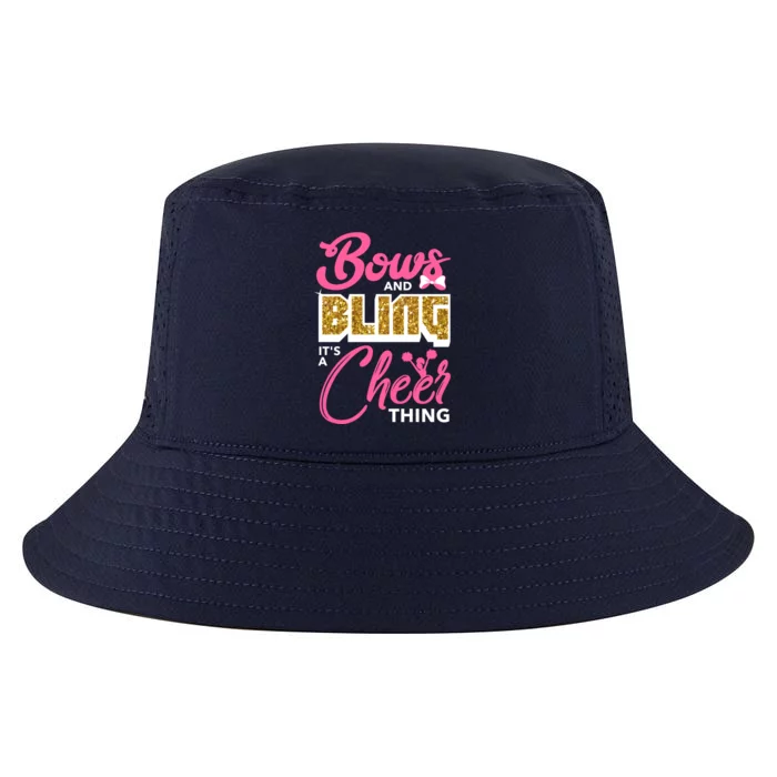 Bows And Bling It's A Cheer Thing Cheerleading Cheerleader Funny Gift Cool Comfort Performance Bucket Hat