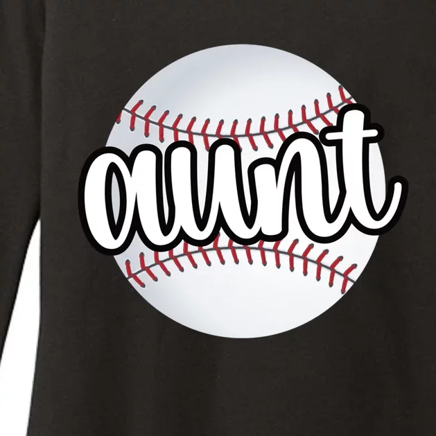 Baseball Aunt Baseball Fan Proud Baseball Auntie Gift Womens CVC Long Sleeve Shirt