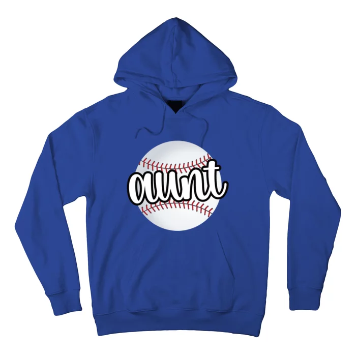 Baseball Aunt Baseball Fan Proud Baseball Auntie Gift Hoodie