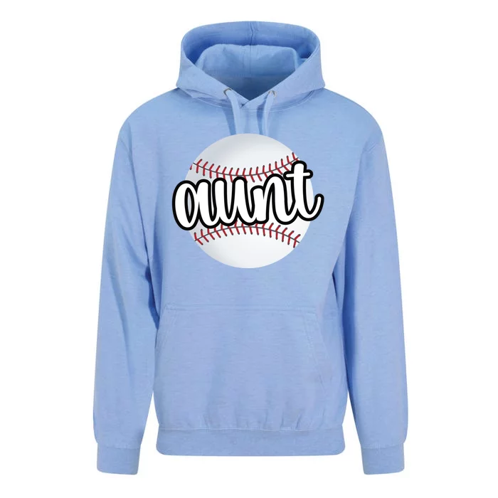 Baseball Aunt Baseball Fan Proud Baseball Auntie Gift Unisex Surf Hoodie