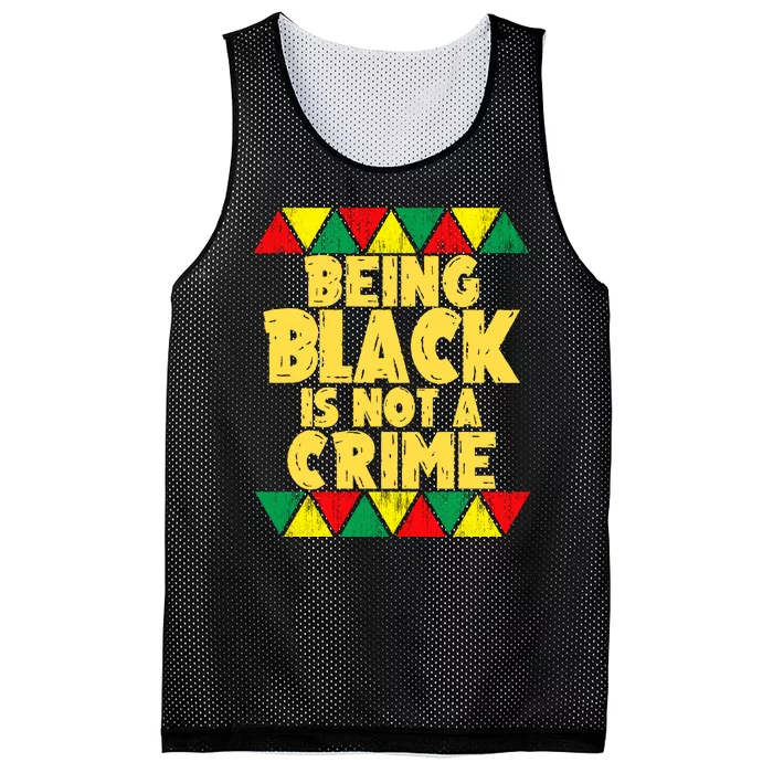 Being A Black Is Not A Crime Mesh Reversible Basketball Jersey Tank