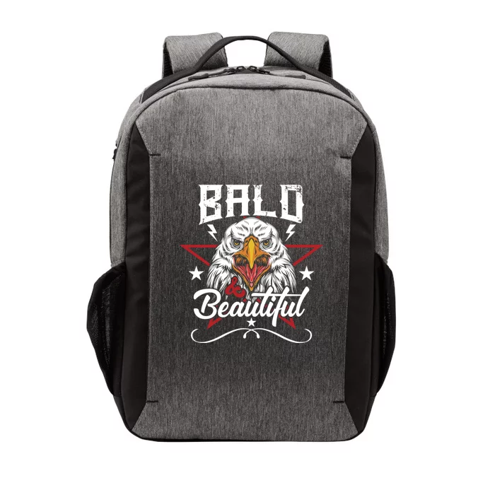 Bald And Beautiful Funny Bald Eagle America Usa 4th Of July Gift Vector Backpack