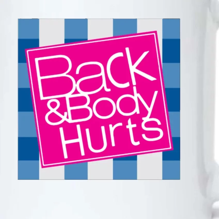 Back And Body Hurts Black Color Changing Mug