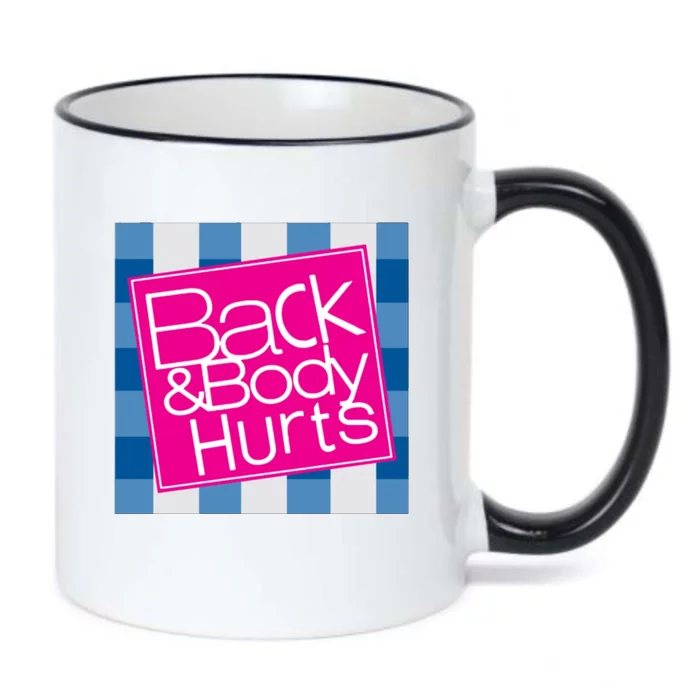 Back And Body Hurts Black Color Changing Mug