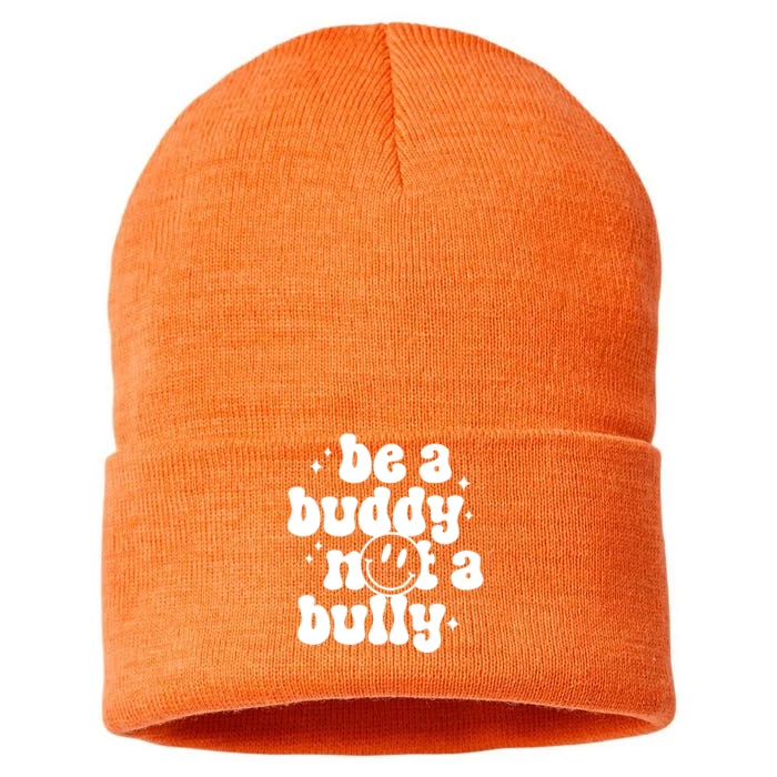 Be A Buddy Not A Bully Anti Bullying Unity Day Sustainable Knit Beanie