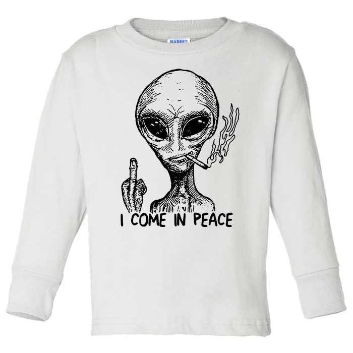 Because Aliens Toddler Long Sleeve Shirt