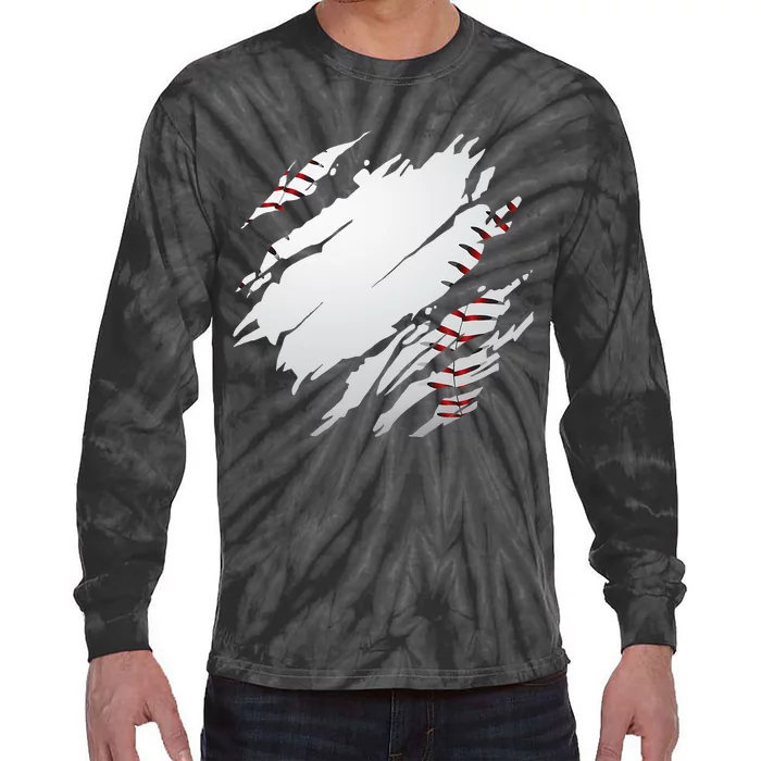 Baseball Apparel Baseball Tie-Dye Long Sleeve Shirt