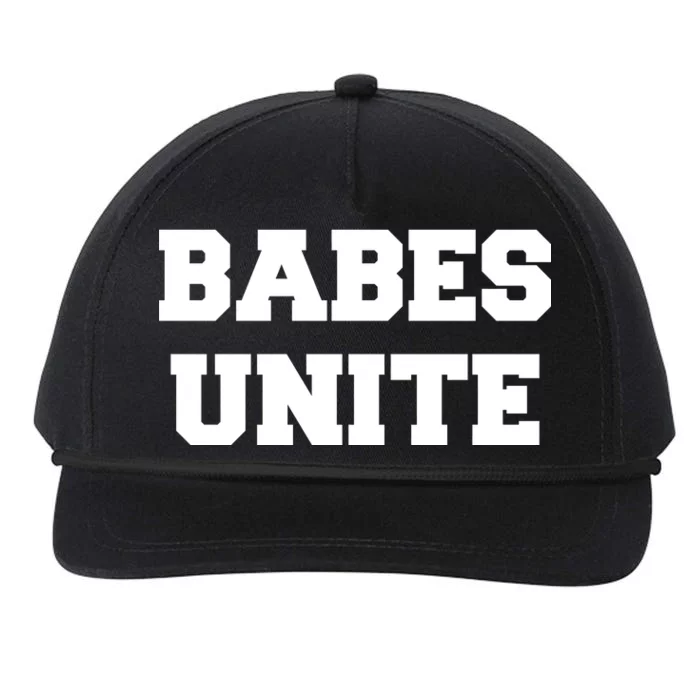 Babes Unite Womens Rights Feminist Snapback Five-Panel Rope Hat