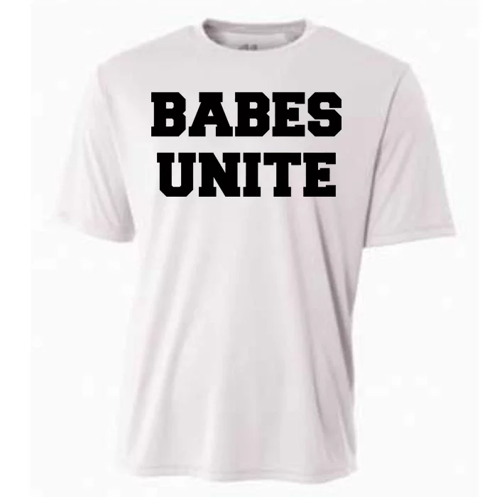 Babes Unite Womens Rights Feminist Cooling Performance Crew T-Shirt