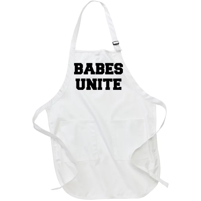 Babes Unite Womens Rights Feminist Full-Length Apron With Pocket